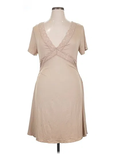 Pre-owned Shein Curve Casual Dress In Tan