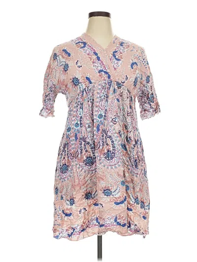 Pre-owned Shein Curve Casual Dress In Tan
