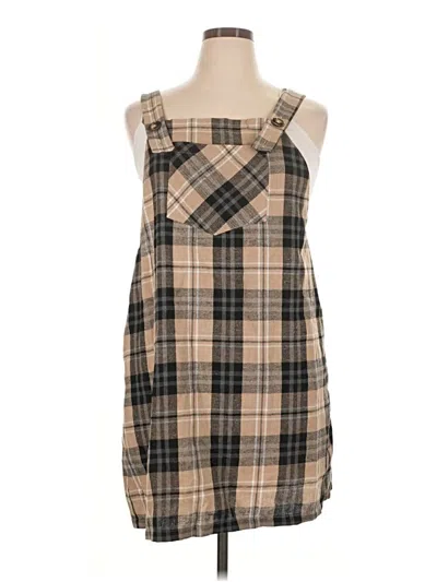 Pre-owned Shein Curve Casual Dress In Tan