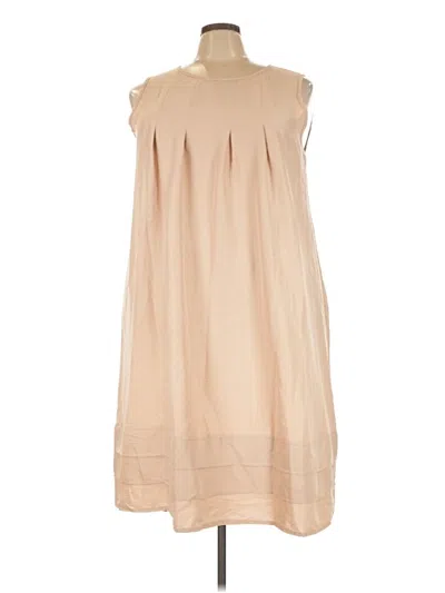 Pre-owned Shein Curve Casual Dress In Tan
