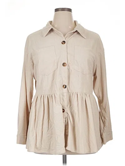 Pre-owned Shein Curve Casual Dress In Tan