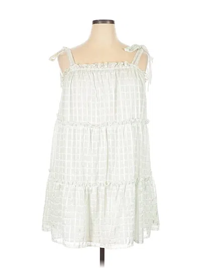 Pre-owned Shein Curve Casual Dress In White