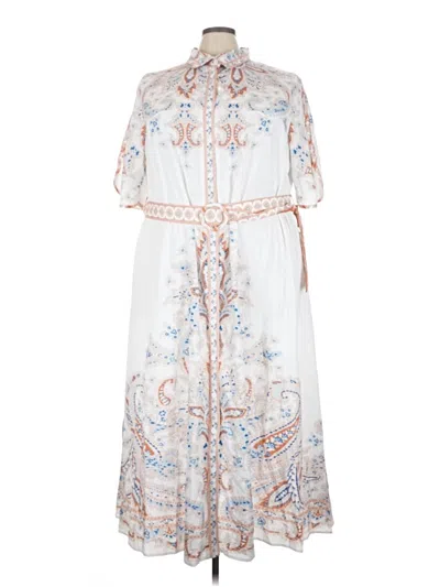 Pre-owned Shein Curve Casual Dress In White