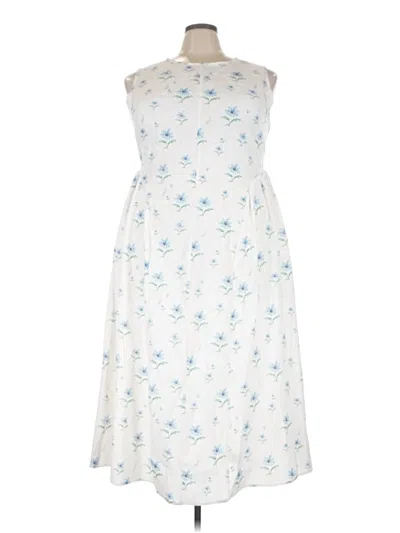 Pre-owned Shein Curve Casual Dress In White