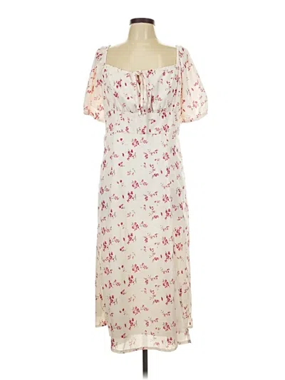 Pre-owned Shein Curve Casual Dress In White
