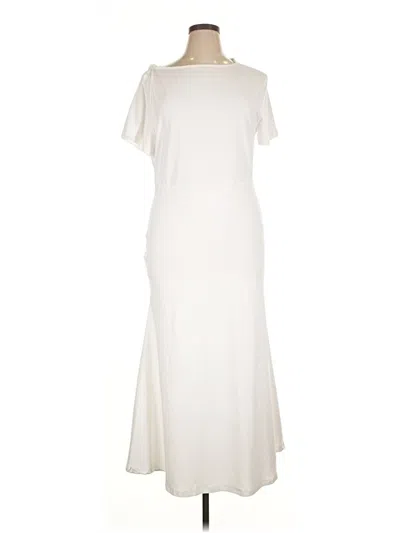 Pre-owned Shein Curve Casual Dress In White