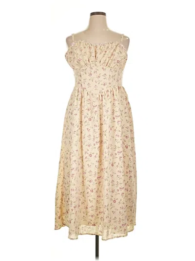 Pre-owned Shein Curve Casual Dress In White