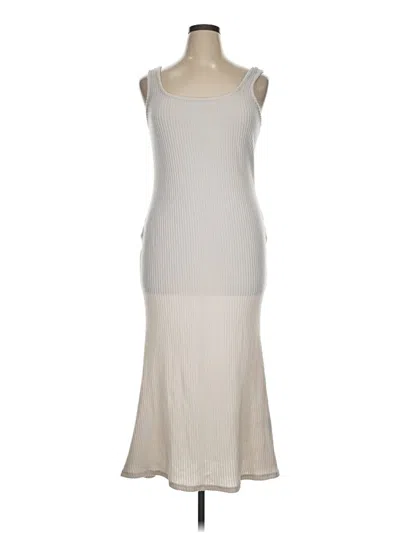 Pre-owned Shein Curve Casual Dress In White
