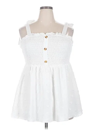 Pre-owned Shein Curve Casual Dress In White