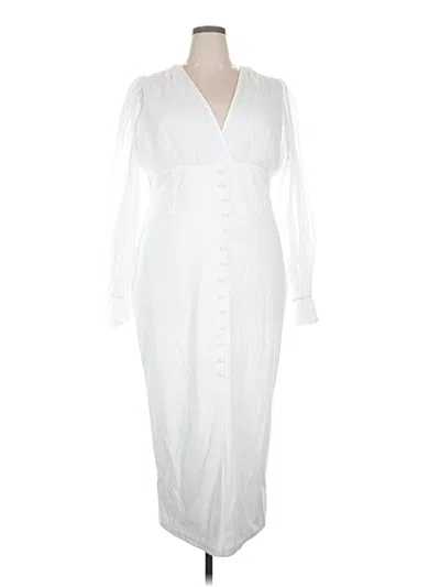 Pre-owned Shein Curve Casual Dress In White