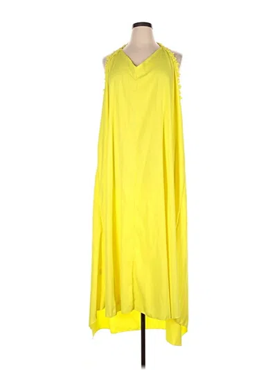 Pre-owned Shein Curve Casual Dress In Yellow