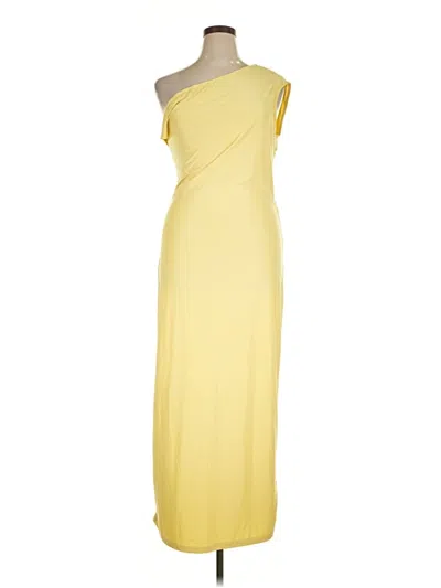 Pre-owned Shein Curve Casual Dress In Yellow