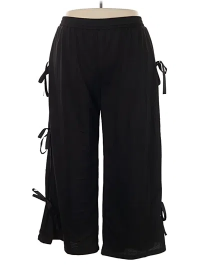 Pre-owned Shein Curve Casual Pants In Black
