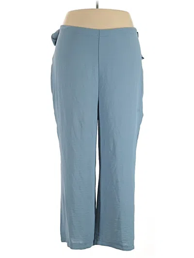 Pre-owned Shein Curve Casual Pants In Blue