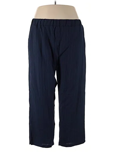 Pre-owned Shein Curve Casual Pants In Blue