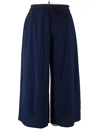Pre-owned Shein Curve Casual Pants In Blue
