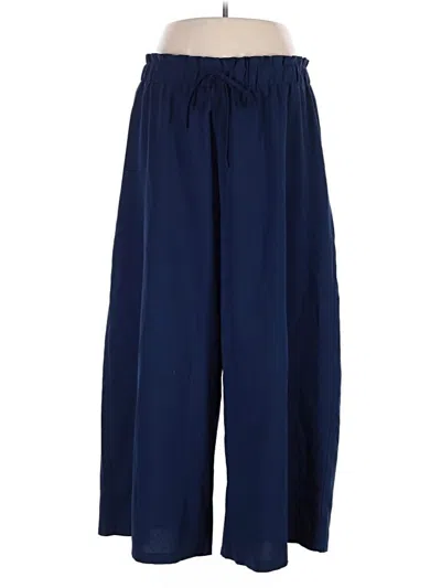 Pre-owned Shein Curve Casual Pants In Blue