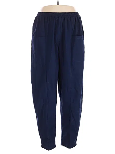 Pre-owned Shein Curve Casual Pants In Blue