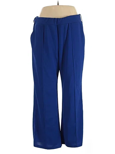 Pre-owned Shein Curve Casual Pants In Blue