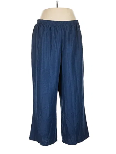 Pre-owned Shein Curve Casual Pants In Blue