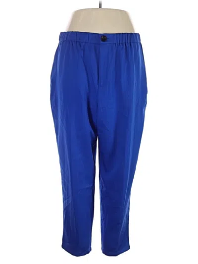 Pre-owned Shein Curve Casual Pants In Blue