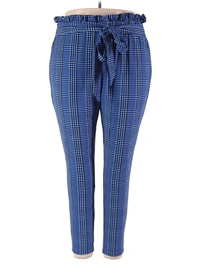 Pre-owned Shein Curve Casual Pants In Blue