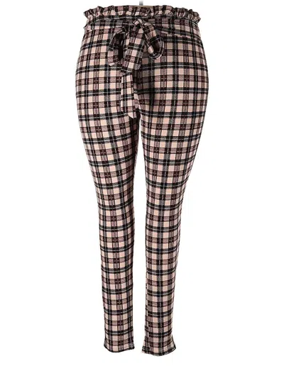 Pre-owned Shein Curve Casual Pants In Brown