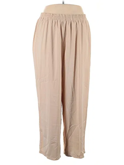 Pre-owned Shein Curve Casual Pants In Brown
