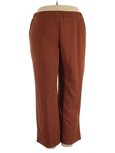 Pre-owned Shein Curve Casual Pants In Brown