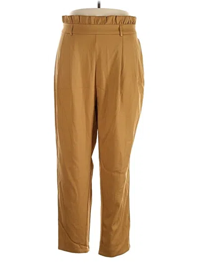 Pre-owned Shein Curve Casual Pants In Brown