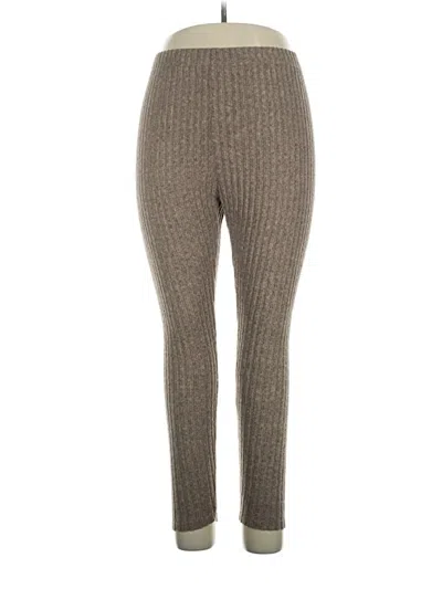 Pre-owned Shein Curve Casual Pants In Brown