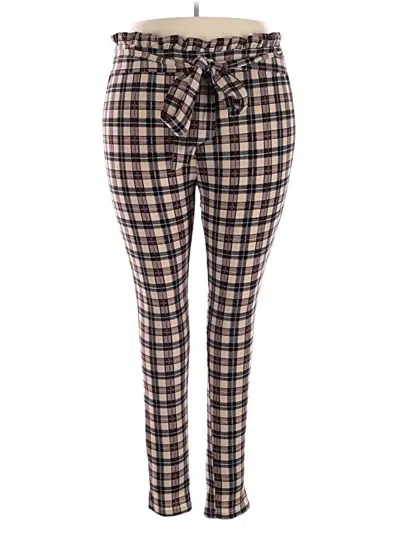 Pre-owned Shein Curve Casual Pants In Brown
