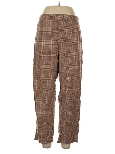 Pre-owned Shein Curve Casual Pants In Brown