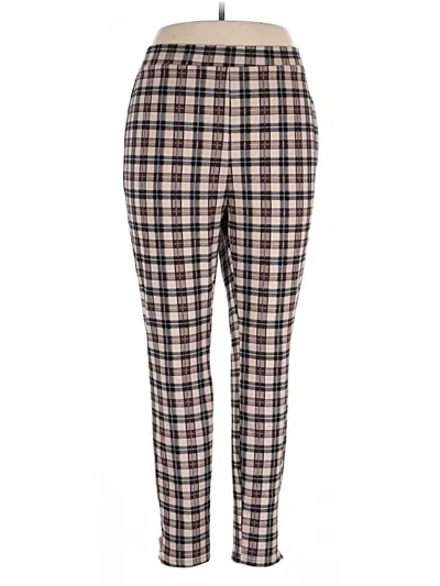 Pre-owned Shein Curve Casual Pants In Brown