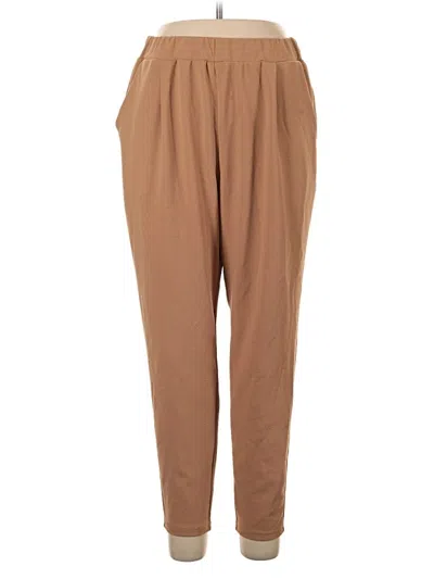 Pre-owned Shein Curve Casual Pants In Brown