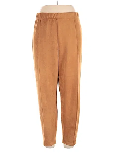 Pre-owned Shein Curve Casual Pants In Brown