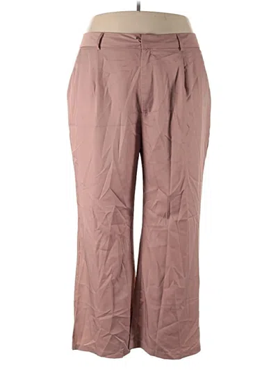 Pre-owned Shein Curve Casual Pants In Brown