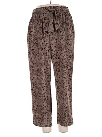 Pre-owned Shein Curve Casual Pants In Brown