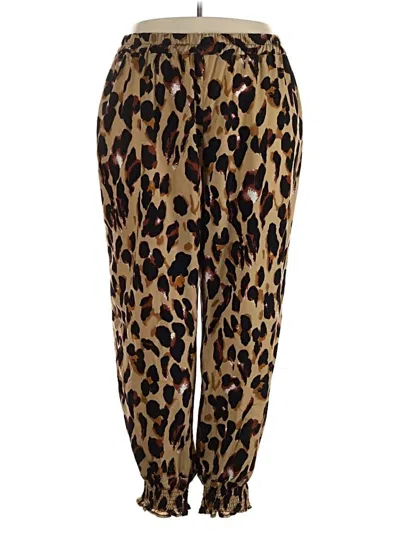 Pre-owned Shein Curve Casual Pants In Gold