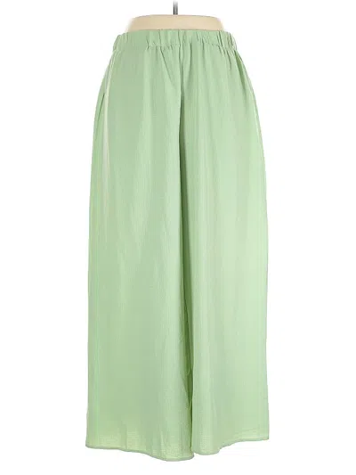 Pre-owned Shein Curve Casual Pants In Green