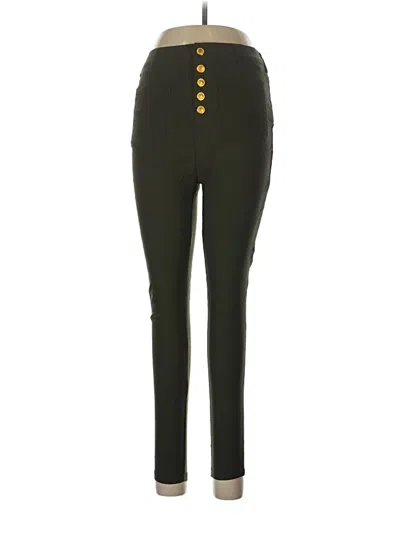 Pre-owned Shein Curve Casual Pants In Green