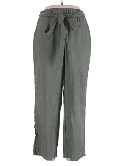 Pre-owned Shein Curve Casual Pants In Green