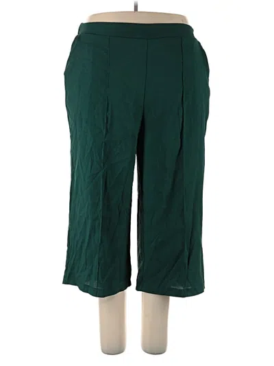 Pre-owned Shein Curve Casual Pants In Green