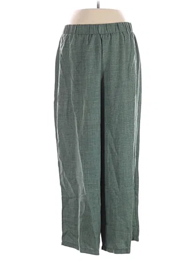 Pre-owned Shein Curve Casual Pants In Green
