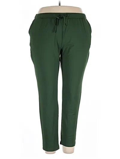 Pre-owned Shein Curve Casual Pants In Green