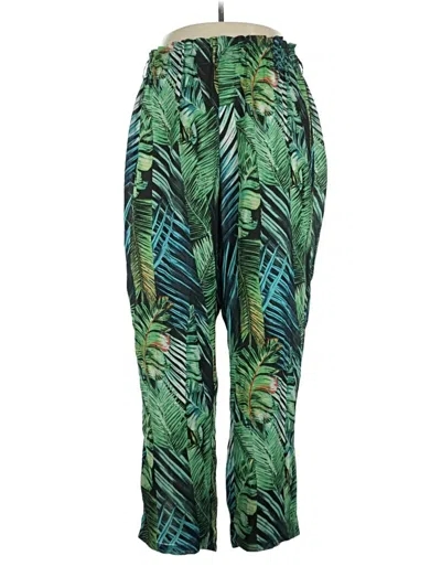 Pre-owned Shein Curve Casual Pants In Green