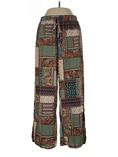 Pre-owned Shein Curve Casual Pants In Green