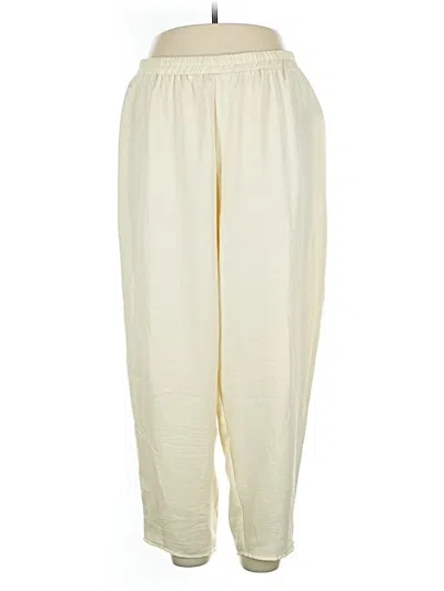 Pre-owned Shein Curve Casual Pants In Ivory