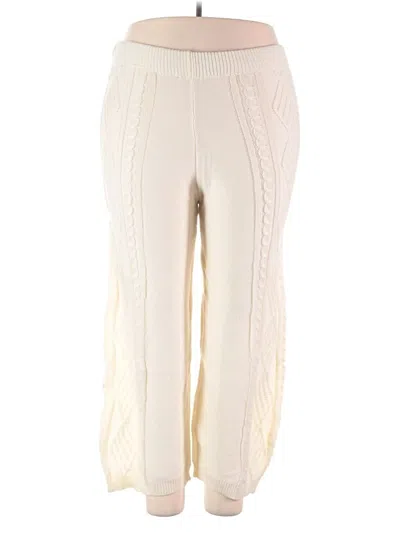 Pre-owned Shein Curve Casual Pants In Ivory