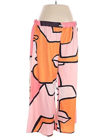 Pre-owned Shein Curve Casual Pants In Pink